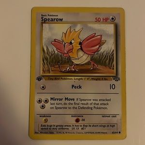 Spearow First Edition Pokemon Card